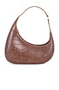 view 1 of 4 Harlee Shoulder Bag in Brown Croc