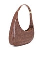 view 3 of 4 Harlee Shoulder Bag in Brown Croc
