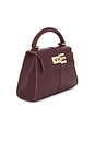 view 4 of 5 Elise Top Handle Bag in Deep Burgundy