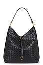 view 1 of 4 Aria Woven Texture Shoulder Bag in Black