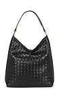 view 2 of 4 Aria Woven Texture Shoulder Bag in Black