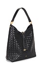 view 3 of 4 Aria Woven Texture Shoulder Bag in Black