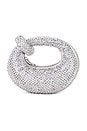 view 1 of 4 Abacus Artificial Crystal Mini Bag in Silver