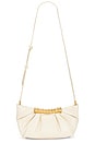 view 1 of 4 Leia Pleated Clutch in White