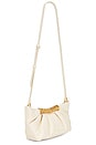 view 3 of 4 Leia Pleated Clutch in White