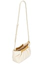 view 4 of 4 Leia Pleated Clutch in White