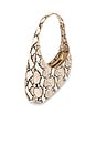 view 4 of 4 Harlee Snake Embossed Shoulder Bag in Brown