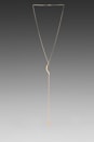 view 1 of 4 Moon & Star Lariat Necklace in Gold in Yellow Gold