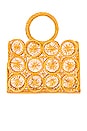 view 1 of 4 Salamina Round Handle Tote in Marigold