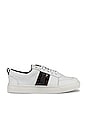 view 1 of 6 Zurich Lace Up With Contrast Stripe Sneaker in Cocoa