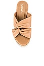 view 4 of 5 Malang Leather Wrap Wedge in Nutmeg