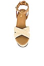 view 4 of 5 Palopo Cross Over Raffia Wedge in Natural
