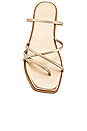 view 4 of 5 Kapok Square-toe Strappy Slide in Gold