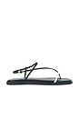 view 1 of 5 Alayta Square Toe Sandal in Black & White