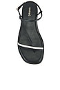 view 4 of 5 Alayta Square Toe Sandal in Black & White