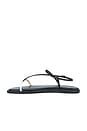 view 5 of 5 Alayta Square Toe Sandal in Black & White