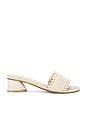 view 1 of 5 Cairo Asymmetric Linen Heel in Oat