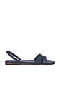 view 1 of 5 Gaia Geo Amulet Pointy Leather Sandal in Navy