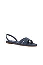 view 2 of 5 Gaia Geo Amulet Pointy Leather Sandal in Navy