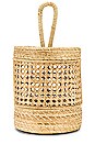 view 1 of 5 Catalpa Handwoven Wicker Spoon Holder in Natural
