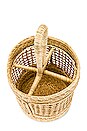 view 4 of 5 Catalpa Handwoven Wicker Spoon Holder in Natural