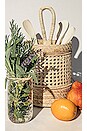 view 5 of 5 Catalpa Handwoven Wicker Spoon Holder in Natural