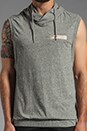 view 4 of 5 Sleeveless Crew Top in Grey in Melange
