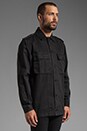 view 3 of 7 Military Shirt in Black