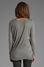 view 2 of 3 Sheer Jersey Willa Long Sleeve in Heather Grey