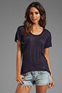 view 1 of 3 Sheer Jersey Classic Pocket Tee in Navy
