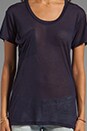 view 3 of 3 Sheer Jersey Classic Pocket Tee in Navy