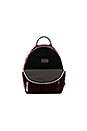 view 4 of 4 Velvet Mini Backpack in Burgundy