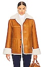 view 1 of 6 Reversible Shearling Jacket in Whiskey