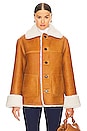 view 3 of 6 Reversible Shearling Jacket in Whiskey
