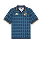 view 1 of 5 Authentic Nekoda Soccer Polo in Dark Blue & Rich Yellow Gold