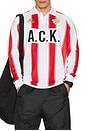 view 1 of 5 Authentic Oden Long Sleeve Jersey in White & Red