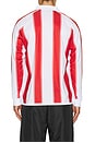 view 2 of 5 Authentic Oden Long Sleeve Jersey in White & Red