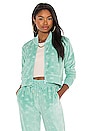 view 1 of 5 x JUICY COUTURE Elasi Zip Up in Green Light Ocean
