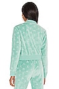 view 3 of 5 x JUICY COUTURE Elasi Zip Up in Green Light Ocean