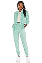 view 4 of 5 x JUICY COUTURE Elasi Zip Up in Green Light Ocean