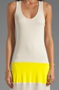 view 5 of 5 Robe Longue Biscot en Yellow/Nude Combo in Yellow & Nude Combo