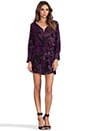 view 2 of 6 Purple Silk Purple Granite Print Miranda Mini Dress in Purple Granite