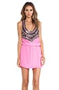 view 1 of 5 Zelda Beaded Mini Dress in Mexican Pink in Mexican Print