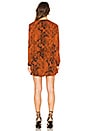 view 3 of 4 Pilar Print Mini Dress in Rust Snake