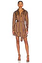 view 1 of 4 Jackie Print Mini Dress in Safron Zig Zag