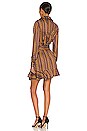 view 3 of 4 Jackie Print Mini Dress in Safron Zig Zag