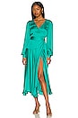 view 1 of 4 Noelle Wrap Dress in Emerald