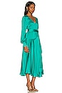 view 2 of 4 Noelle Wrap Dress in Emerald