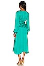 view 3 of 4 Noelle Wrap Dress in Emerald