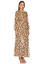 view 2 of 4 Grecia Print Dress in Camel Garden